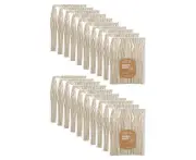 1000pc Lemon & Lime Earthie Eco Biodegradable Recyclable Wooden Knives/Cutlery