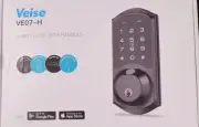Veise Smart Lock With Handles (Satin Nickel) - Fingerprint Capable VE07-H
