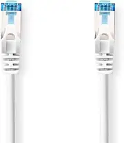 Nedis CAT6a Network Cable - S/FTP - RJ45 Plug - RJ45 Plug - 20.0 m - Snagless - Round - LSZH - Label - Grey