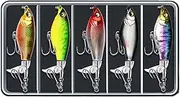 Whnbuij Bass Fishing Lure - Spinnerbait Tackle Kit, Jigging Lure Collection, Vibration Attraction System, Weedless Hook Construction, Locking for Hunting in the River, 5.91 x 3.54 x 0.79 inches
