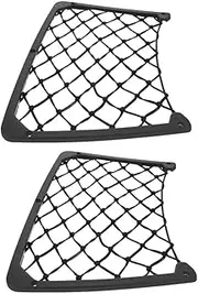 PAMINGONO 2pcs Car Mesh Storage Net Pocket Elastic Trunk Organizer for Groceries and Items Durable Material Fits Vehicles High Strength Flexibility