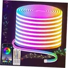 Neon Rope Lights RGB LED Rope Lights App Control,IR Remote,Music 50FT