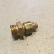 Brass Stud Coupling 1/2 BSP x 3/8 " Copper Tube with Nuts and Solder Olive..