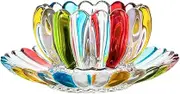 Bowl Lace Bird nest Flower Pattern Decorative Salad Bowl for Mother's Day, Pink (Color : Color)