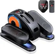 GUGTTR Under Desk Elliptical Machine, Ellipse Leg Exerciser for Seniors Fully Assembled, Quiet & Portable Electric Seated Pedal Exerciser with Remote Control & 12 Adjustable Speeds