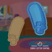 Marge Simpson Cookie Cutter and Embosser - 9.6cm x 5.5cm