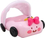 Car Pool Float - Inflatable Ride Baby Car Pool Toys | Outdoor Water Play Comfortable Lounger for Friends Lovers Coworkers Enjoying Relaxation