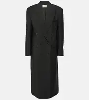 [The Row] The Row Dennet virgin wool coat AU 12 black