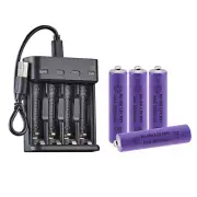 AA AAA Rechargeable Batteries with AA/AAA Battery Charger For Ligth LOT