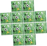 PACKOVE 20pcs Soccer Party Napkins Festive Soccer Design for Birthdays Sports Events Gatherings High Absorbency Disposable Napkins for Easy Cleanup for Football Themed Celebrations