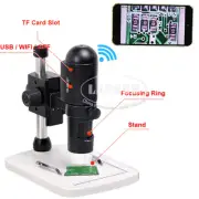 200X 1080P FULL HD Video WIFI USB TF Digital Microscope F iPhone iPad Android AU
