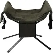 MOLUCKFU Camping Utensil Bag Canvas Fire Carrier Waterproof Firewood Storage Bag Easy to Carry Heavy Logs Aluminum Alloy Rack for Stability