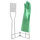 Silver Gloves Drying Rack Collapsible Glove Drain Stand Gloves Holder Kitchen