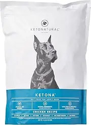 Ketona Chicken Recipe Adult Dry Dog Food, Natural, Low Carb (Only 5%), High in Protein (46%), Grain-Free, Nutrition of a Raw Diet with the Cost and