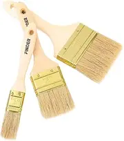 SUPVOX Wooden Handle BBQ Baking Brush 3 Pack Set Heat Resistant Scrub Brush for Cleaning Cooking and BBQ Multi-Purpose
