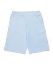 MM6 Maison Margiela Kids Elastic Waist Fleece Shorts 8Y,12,10Y BLUE