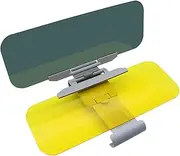 Leona Co 2-in-1 Day/Night Anti-Glare Car Visor: Enhance Driving Visibility & Reduce Glare Reduces Glare from Sunlight & Headlights, Fits All Cars