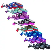 4 Piece Horse Grooming Set - 3 Different Brushes & Hoof Pick - 8 Pattern Choices