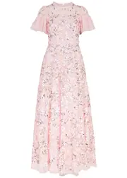 Needle & Thread Dream Garland Sequin-embellished Tulle Gown - Pink - 8 (UK8 / S) 8 (UK8 / S)