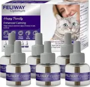Optimum Enhanced Calming Pheromone 30-Day Refill 6 Pack Free and Fast Shipping F