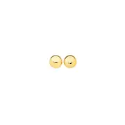 9ct 4mm Flat Ball Stud Earrings