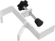 Veemoon Adjustable Bag Hook for Desk Aluminum Table Holder for School and Office Use Multi Function Handbag and Backpack Hanger White Color Prevents Items from Falling