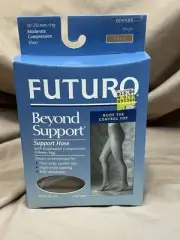 FUTURO Compression Beyond Support Hose 10-20 mm Hg 006586 Beige Tall New NIP