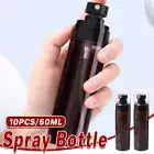 10PCS 60ml Plastic Empty Fine Mist Spray Bottle Perfume Liquid Atomizer Portable