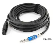 25ft XLR Female to 1/4" Mono TS Male Noise Free Cable, CablesOnline XR-125D