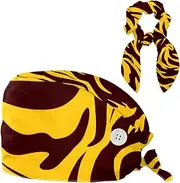 [YTYVAGT] Scrub Caps Women,Scrub Hats Suitable for Women,Animal Tiger Print Pattern