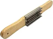Buff Rake Wood Handle 15 Inch Buffing Rake for Cleaning Buffing or Airway Buffing