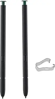 2 Pack Galaxy S22 Ultra Pen Replacement for Samsung S22 Ultra 5G, Stylus S Pen With 4096 Pressure Sensitivity + Tweezer Without Bluetooth (Green)
