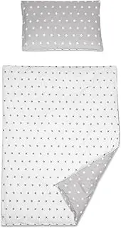 Baby Comfort 2 Piece Bedding Set 135x100 cm Duvet Cover & Pillowcase for Toddler Cot Bed (Big Stars)