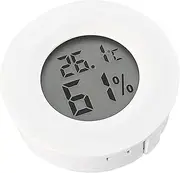 Digital Humidity Sensor Gauge - Round Indoor Climate Tracker, Temperature Reader Display | Compact Weather Monitor for Closets, Greenhouses, Storage Rooms, and Refrigerated Spaces at Home Use