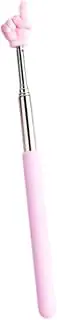 Telescopic Finger Teaching Stick Extendable Pointing Decor Devices Multifunctional Universal Mini Hand Pointer for School, Pink