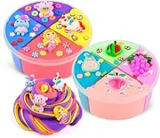 2 Pack Multi-Color Butter Slime Kit, Non-Sticky and Super Soft Perfect for Boys Girls Party Favors, Birthday Gift, DIY Putty Fidget Kids Toys, Large Capacity (120 * 2)