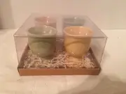 Hallmark Easter Egg Cups Spring Pastel Colors New in Box Set Of 4