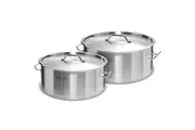 SOGA Stock Pot 14L 58L Top Grade Thick Stainless Steel Stockpot 18/10