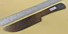 8" HAND MADE chopper Damascus steel Blue Fire knife blank blade quality 1489