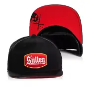 Sullen Art Collective Blaq Letter Black Red Snapback Cap