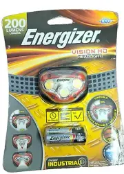 Energizer Vision HD Headlight LED 200 lumens Headlamp Head Torch 3AAA batteries
