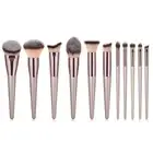 Professional Angled Makeup Brush Soft Synthetic Bristles Powder Buffing Brushes