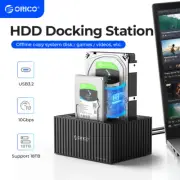ORICO Dual Bay Hard Drive Docking Station USB C 3.1 SATA for 3.5/2.5 '' HDD/SSD