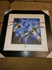 Star Wars Holographic X-Wing Fighters 19.4” X 19.4” Wall Art NNT