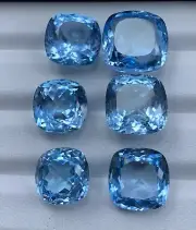 90.70 Carat Natural Faceted Blue Topaz, Loose Gemstone From Africa