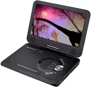 [Lenoxx] 10″ Swivel Portable DVD Player - 180° Swivel Screen, MTK1389 Chipset, Sanyo Lens, Multi-Language OSD, USB, SD/MMC Card Slot, AV in/Out, 2 x 1.5W Speakers, Rechargeable Battery