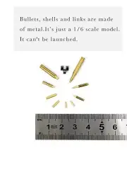 1/6 Scale HOT Micro 50pcs Metal Bullet Cartridge Case Ammo Links 12” Figure TOYS