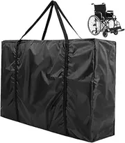 Folding Wheelchair Storage Bag Lightweight Portable Carrying for Outdoor Use Compatible with Various Wheelchair Models Durable Material for Dust