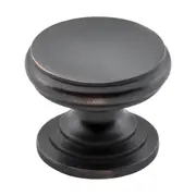 3037 Cupboard Knob Flat Antique Copper D25xP20mm
