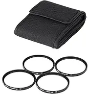 Universal Camera Macro+1+2+4+10 Close-Up Lens Filter 4-in-1 Close-Up Lens 58mm Suitable for Various Cameras Easy Install Easy to Use